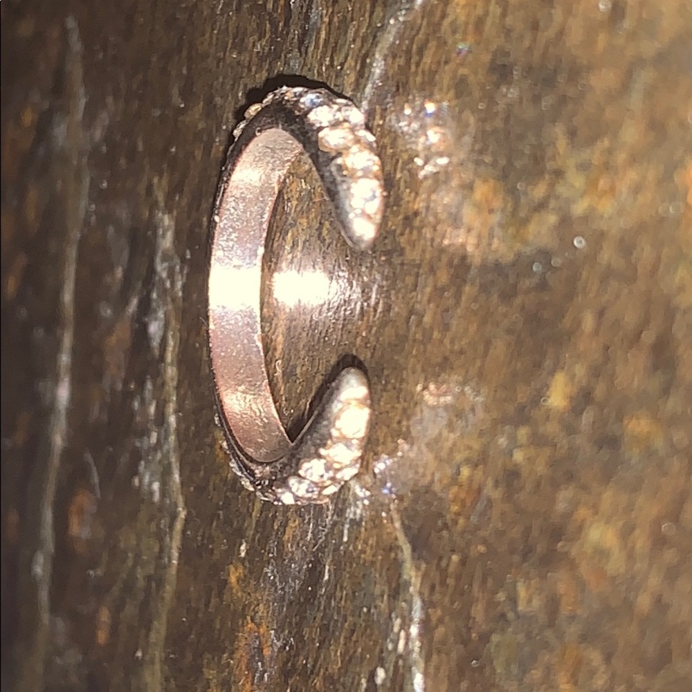 CZ & Gold Toe Ring